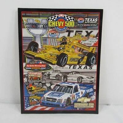 2003 Texas Motor Speedway Chevy 500 Souvenir Program IndyCar Gil de Ferran - Image 1 of 4