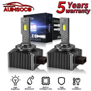6500K 2x D1S D1C D1R LED Headlight Kit Bulbs For Cadillac CTS 2003-2015 36000LM - Picture 1 of 13