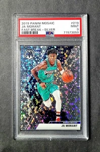 2019-20 Panini Mosaic Ja Morant Fast Break-Silver Prizm Rookie RC 219 PSA 9 MINT - Picture 1 of 2