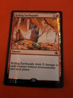 Rolling Earthquake Tremor Aggressive Annihilation Foil Card Magic MTG VO - Image 1 of 2
