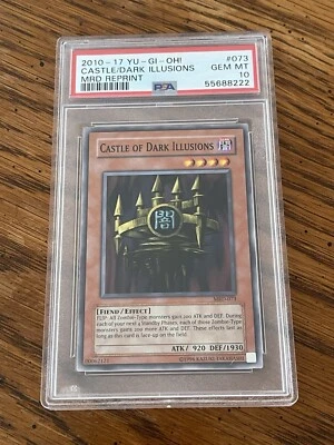 PSA 10 Castle of Dark Illusions MRD-073 Ed YuGiOh English Metal Raiders GEM MINT - Image 1 of 2