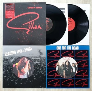 Gillan Lot of 3 LP Glory Road Reading Live & More One For The Road Deep Purple - Picture 1 of 23