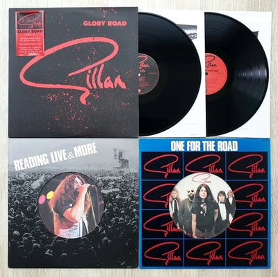 Gillan Lot of 3 LP Glory Road Reading Live & More One For The Road Deep Purple - Image 1 of 4