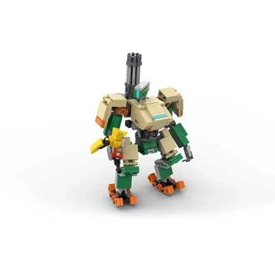 MOC Valiant Forerunner Shooting Game Bastion Robot Building Block Set Kid Gifts - Image 1 of 4