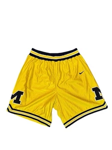 100% Authentic NIKE Michigan Wolverines Fab 5 NCAA Game Jersey Shorts 38 XL USA - Picture 1 of 17