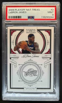 2009-10 Panini Playoff National Treasures LeBron James 2009 #11/99 PSA 9 MINT - Image 1 of 2