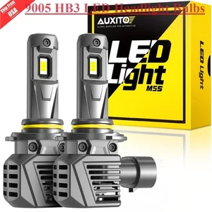 2-10X 9005 HB3 LED Headlight Bulbs High Beam Conversion Kit 6500K White 50000LM - Picture 1 of 25