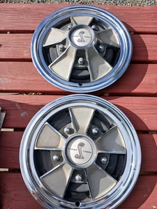 1967 - 68 FORD SHELBY COBRA GT350 GT500KR HUBCAP  MUSTANG WHEEL COVERS VGC 15" - Picture 1 of 6