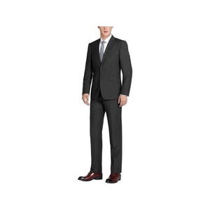Men RENOIR Suit Seprates Solid 2 Button Business Formal Slim Fit 201-1 Black - Picture 1 of 5