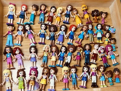 Lego Lot Of 45 Friends Minifigures Guys Girls Women Men They Them Boys Kids EUC - Image 1 of 4