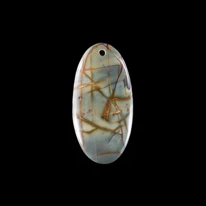 MultiColor Picasso J 43x22x6 mm Pendant Bead HE304006 - Picture 1 of 8