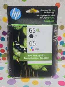 Wkłady atramentowe HP 65XL Black i HP 65 Regular Color NIP Oryginalne - Zdjęcie 1 z 4