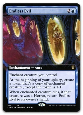 Endless Evil (Extended Art) #615 (NM) Baldur's Gate CLB Magic MTG - Image 1 of 2