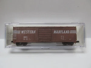 N SCALE   Bev-Bel Box Car WESTERN MARYLAND    IN ORIGINAL BOX - Picture 1 of 1