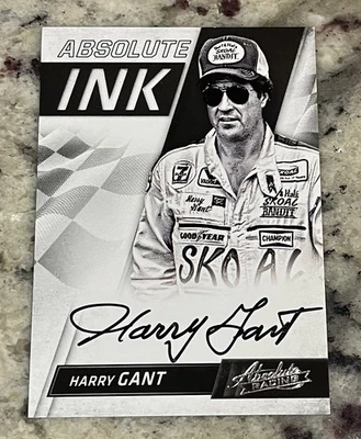 2017 Panini Absolute Ink Harry Gant Autograph No. AI-HG NASCAR HOF - Image 1 of 2