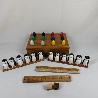 Wooden Penguin Memory Game Pengoloo Set - Image 1 of 4