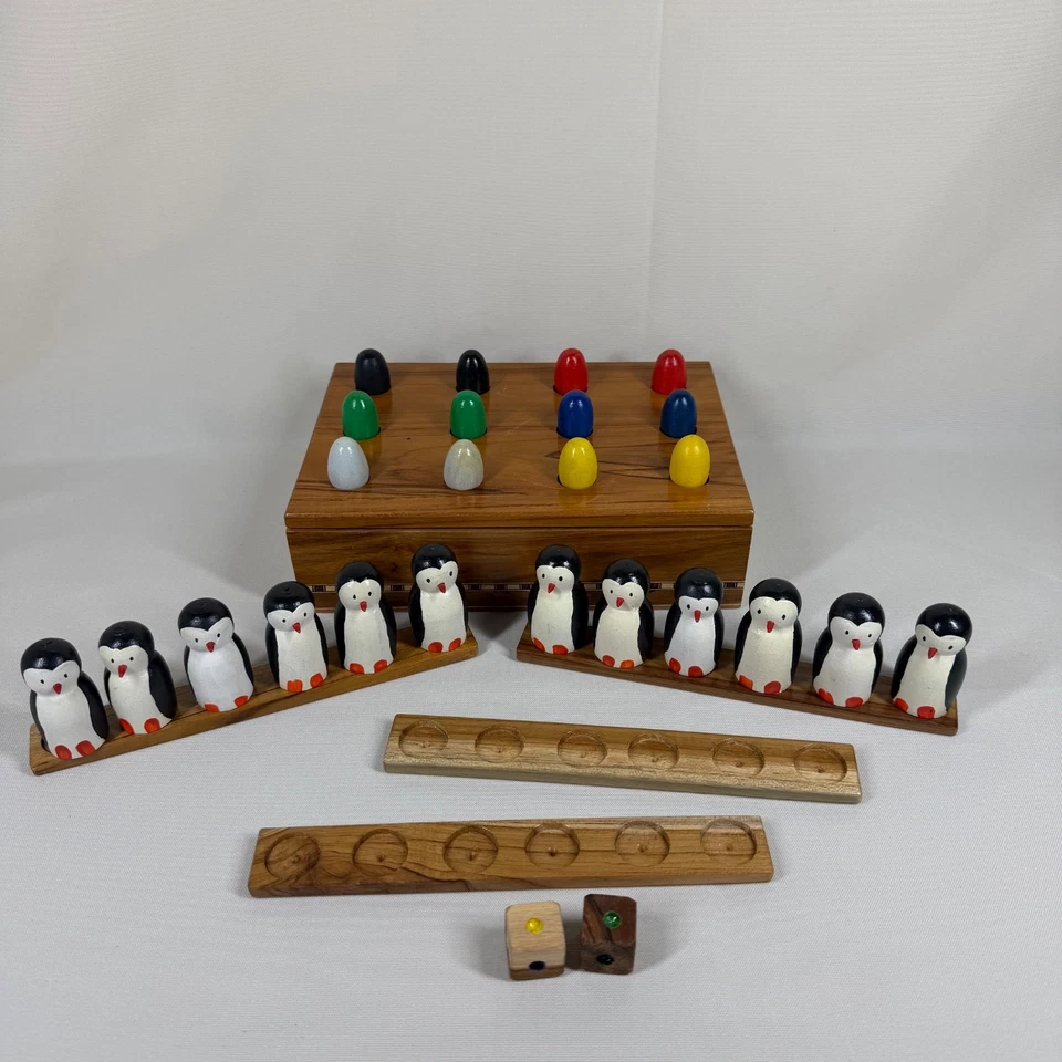 Wooden Penguin Memory Game Pengoloo Set - Image 1 of 4