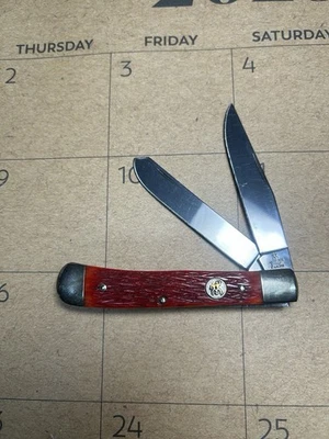 J.A. Henckels HK5-AULF Red Bone Trapper 2 Blade Solingen Germany Pocket Knife - Image 1 of 4