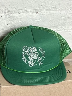 Sombrero de camionero estampado blanco vintage de los Celtics estampida Gateway Industries Foto 1 de 4