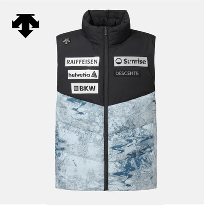 DESCENTE SWISS SKI  SWISS SKI Mid Down Vest SQ421SDVO1 PATTERN ASIAN FIT - Image 1 of 4
