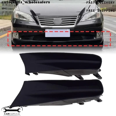 2 Pcs Bumper Grille Set Fit 2010-2012 Lexus ES350 Textured Black Plastic Front Foto 1 de 4