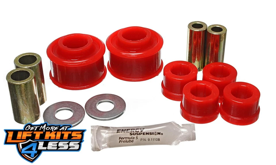 Комплект втулок рычага управления энергетической подвеской - красный - передний - эффективный полиуретан - Изображение 1 из 2