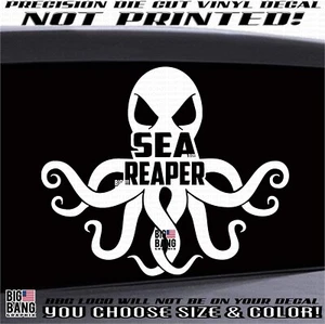 Octopus Vinyl Decal Sticker Boat SUV Car Truck Window Salt Sea Reaper Ocean Life - Bild 1 von 3