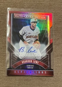 2015 Panini Elite Extra Edition Brandon Lowe Aspirations Die Cut Auto #050/100 - Bild 1 von 2