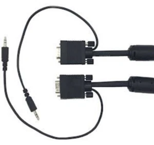 NEW SR Components SVGA Cable HD15 w/3.5mm Stereo Plug 50ft C15M15MS3550 - Picture 1 of 3