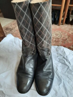 Botas Fratelli Rossetti Damas Gris Cuero/Gamuza Largas Becerro Talla 37EU 4.5UK  Foto 1 de 4