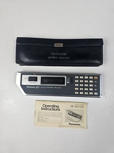 Panasonic 8210 elektronisches Lineal seltener Vintage Taschenrechner mit Etui und Handbuch - Bild 1 von 15