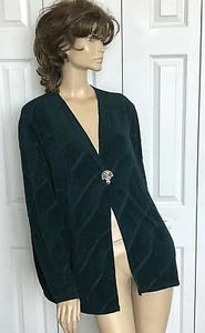 Neu mit Etikett Chico’s Travellers OFFENE JACKE DUNKLE JADE mit TASCHEN GRÖSSE 4/Xl/1X - Bild 1 von 10