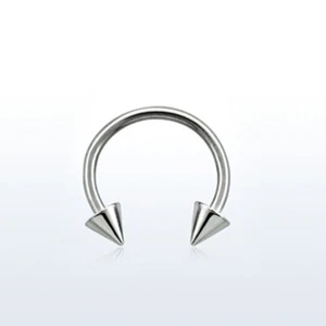 Circular Hufeisen Piercing Ring Spitzen 1,2 x 6 - 14 mm Brust Intim Lippe Ohr - Bild 1 von 1