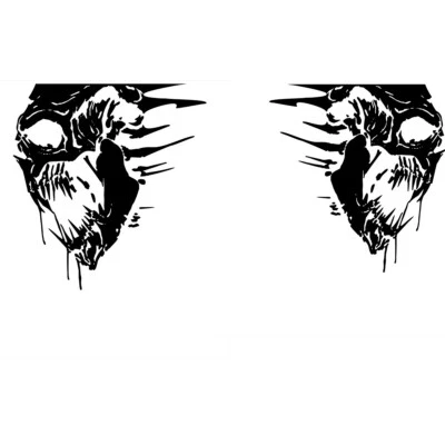 Car Side Body Sticker Decals DIY Decor Trim Skull Tailgate Graphic Vinyl 2PCS - Image 1 of 4