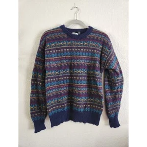 J.P Tilford 100% Alpaca Unisex Multicolor Sweater-Medium - Picture 1 of 6
