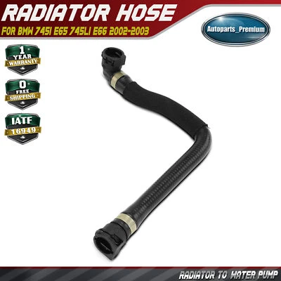 Manguera de radiador a bomba de agua para BMW E65 E66 745i 745Li 2002 2003 4,4 L Foto 1 de 4