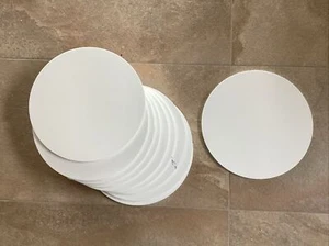 10 runde Platten aus Mineralwerkstoff Reststücke Bastelbedarf LG-Hi-Macs /CORIAN - Bild 1 von 1