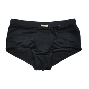Men's Boxers Swim Briefs Swimming Shorts Trunks Black Solid Color - Picture 1 of 9