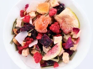 100g Litchi-Drachenfrucht Früchtetee aromatisiert - Picture 1 of 1