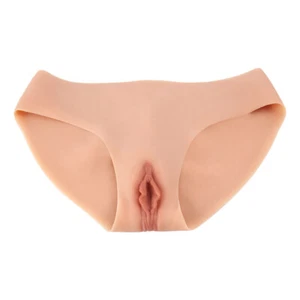 KnowU Silicone Fake Vagina Shorts Panty Hip Shaping Pants For Crossdresser - Picture 1 of 15