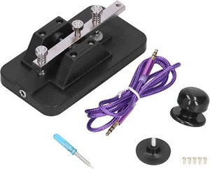 Clé télégraphique en code Morse, clé télégraphique professionnelle CW en code - Zdjęcie 1 z 9