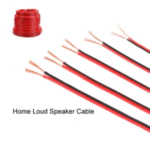 Home Loud Speaker Cable PVC Wire 2 Core Red / Black RVB2 x 0.3/0.5/0.75/1/1.5mm² - Picture 1 of 4