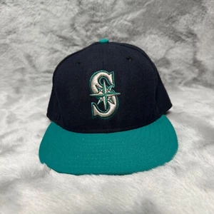 Seattle Mariners Hat Cap 7 1/2 New Era 59 Fifty MLB Baseball On Field Cap - Picture 1 of 9