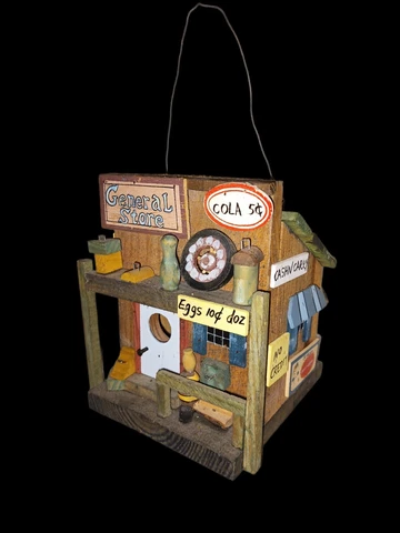 🐦🐦🐦"General Store"  Handmade Birdhouse Multi Colored🐦🐦🐦 Cover