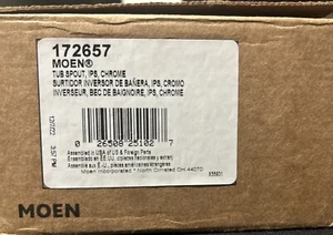 MOEN 172657 CROMO DESVIADOR BAÑERA CAÑO IPS CROMO NUEVO - Imagen 1 de 4