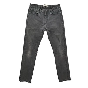 Pantalones de mezclilla Gap 1969 para hombre 31x32 relajados atléticos grises elásticos descoloridos desgastados - Imagen 1 de 16