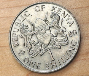 1980 Kenya 1 Shilling - Picture 1 of 2