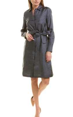 LAFAYETTE 148 NEW YORK Mona Foulard Silk Shirt dress (size XL) - Image 1 of 4