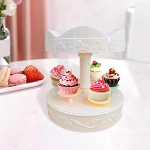 Turntable Cupcake Display Stand Dessert Stand for Banquet Festival Gift - Picture 1 of 8