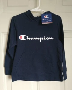 CHAMPION KID'S LIGHTWEIGHT NAVY HOODIE, SIZE 4T - Picture 1 of 4